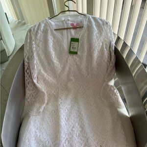 Lilly Pulitzer White Lace Wedding Dress